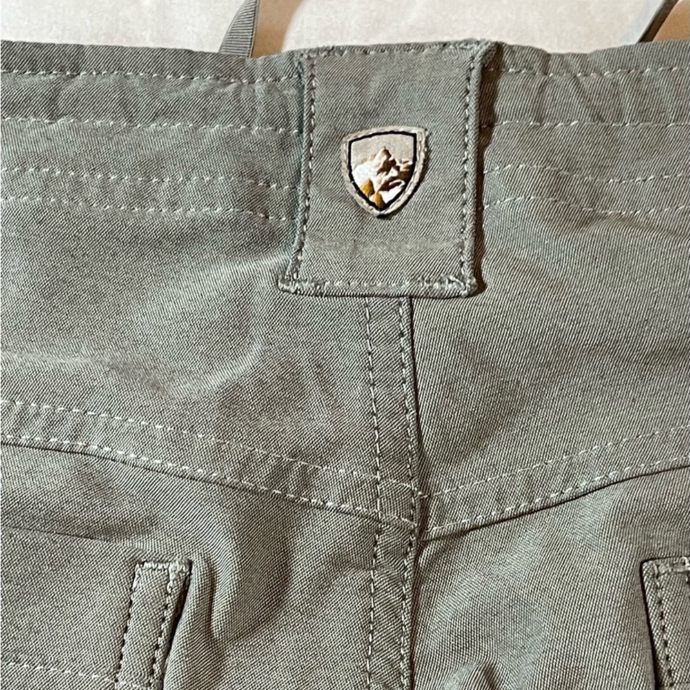 Kuhl Hiking Pants Gray/Green Women's Sz 16 Side Pocket Ruched/Gather RN #108846 - Picture 9 of 15